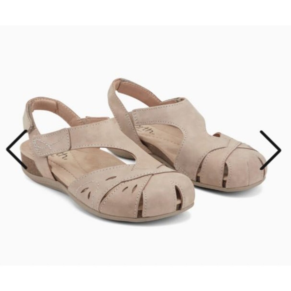 Earth Women's Birdine Casual Round Toe Fisherman Sandals size 10 Genuine Leather